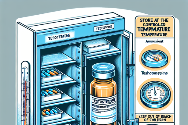 Cómo almacenar correctamente Testosterona