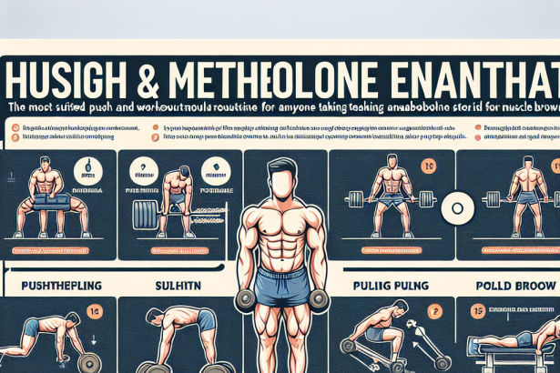 Qué rutina de empuje y tracción va mejor con Enantato de metenolona