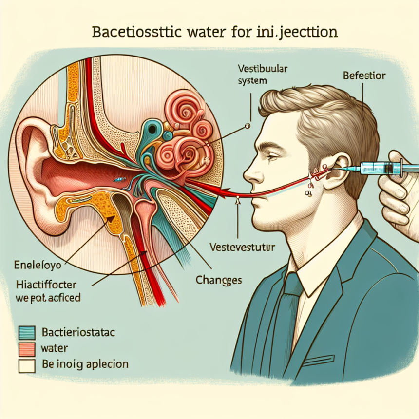 Cómo afecta Agua bacteriostática para inyección al sistema vestibular