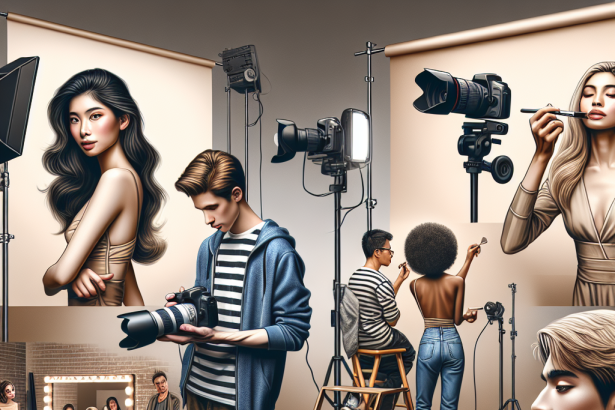 ECA en preparación para sesiones fotográficas