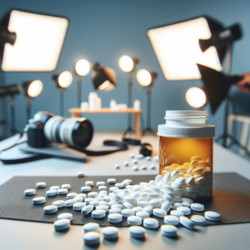 Anastrozol en preparación para sesiones fotográficas