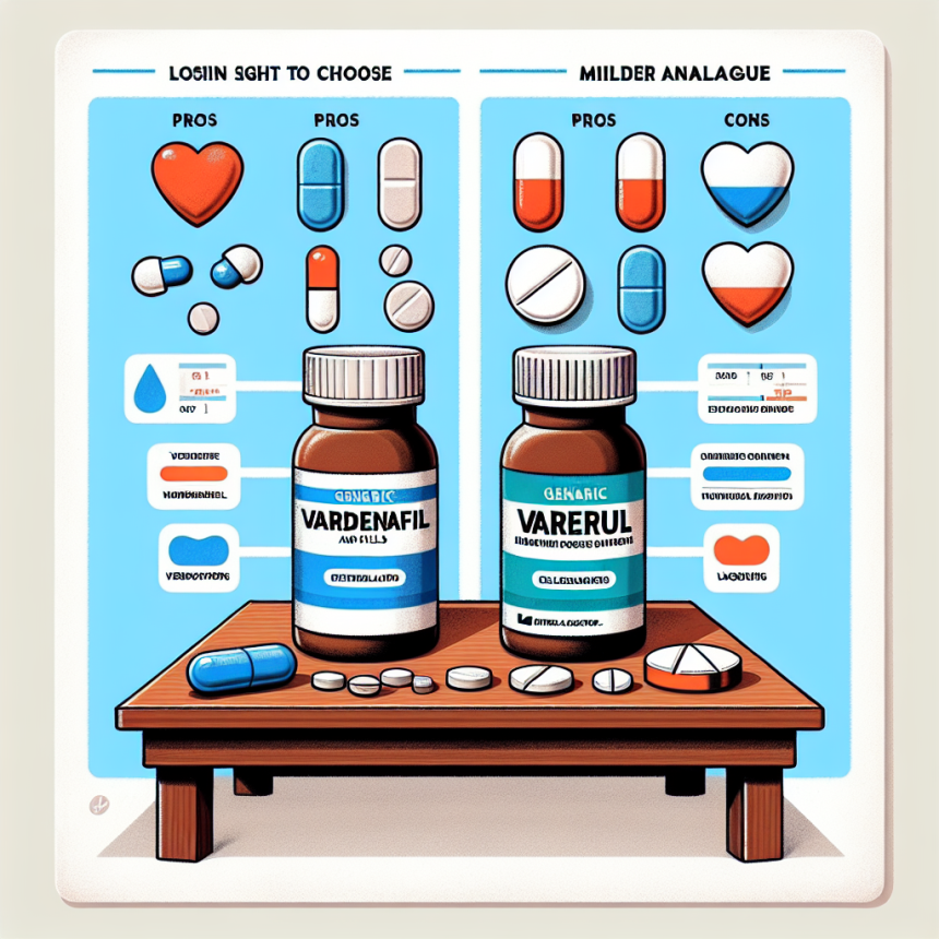 Cómo elegir entre Vardenafil (Levitra Generic) y su análogo más suave