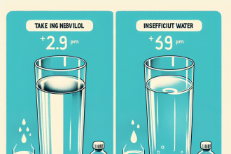 ¿Hay que ajustar el agua al tomar Nebivolol?