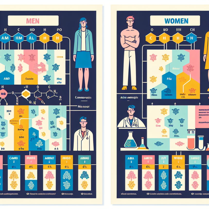 Qué diferencias esperar entre hombres y mujeres con Aminoácidos