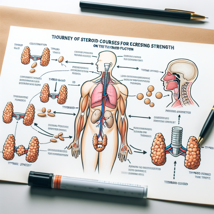¿Cursos de esteroides para aumentar la fuerza afecta la función tiroidea?