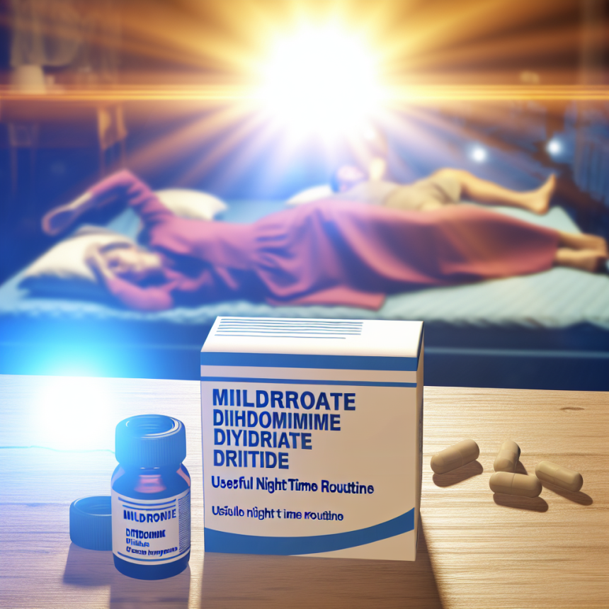 Mildronate Dihydricume y sueño: rutina nocturna útil