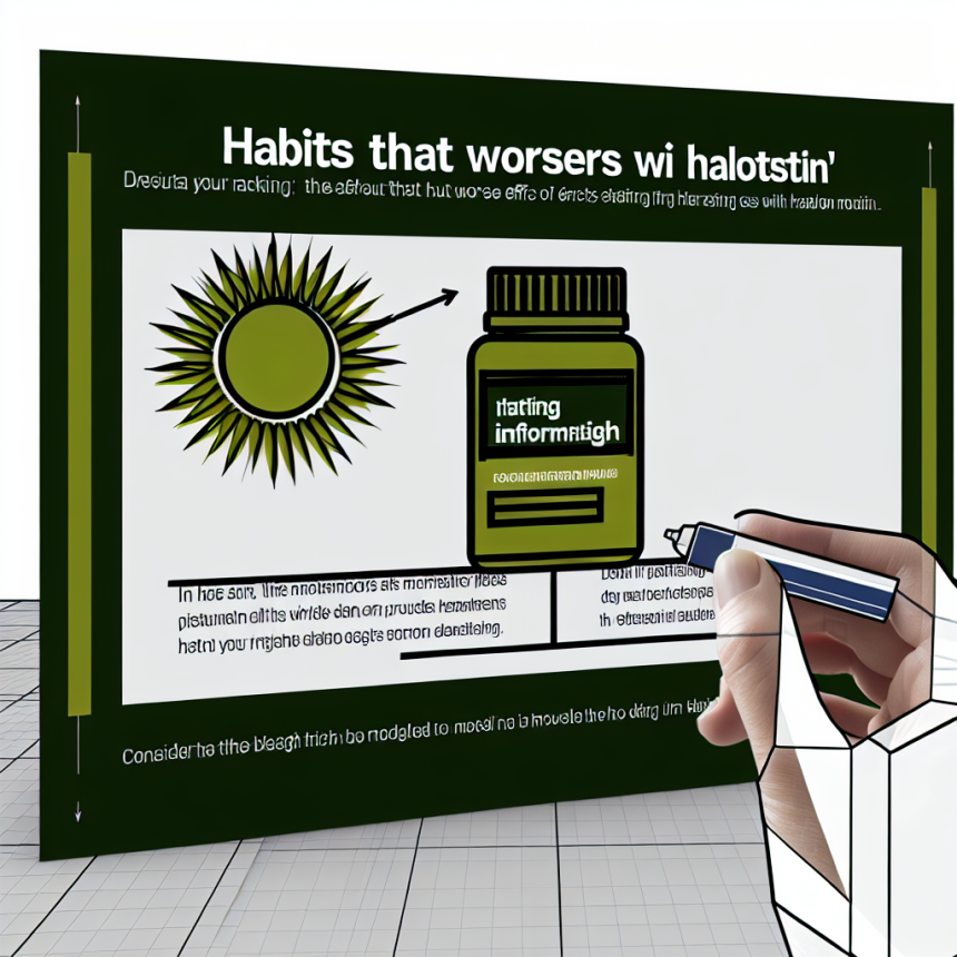 Qué hábitos empeoran los efectos con Halotestin